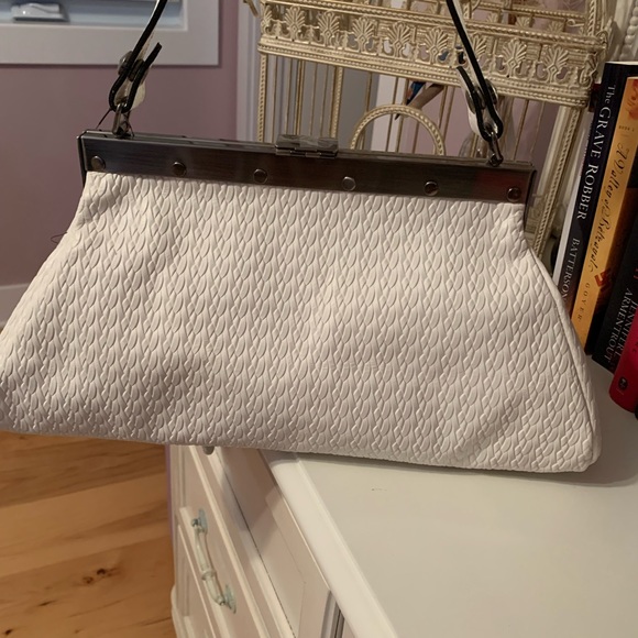 Patricia Nash White Ferrara Frame Satchel - Picture 5 of 12